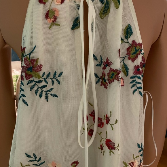 Sellers pick nwot stunning top by Algrio. Beautiful swing style top lacy lg - Picture 10 of 13